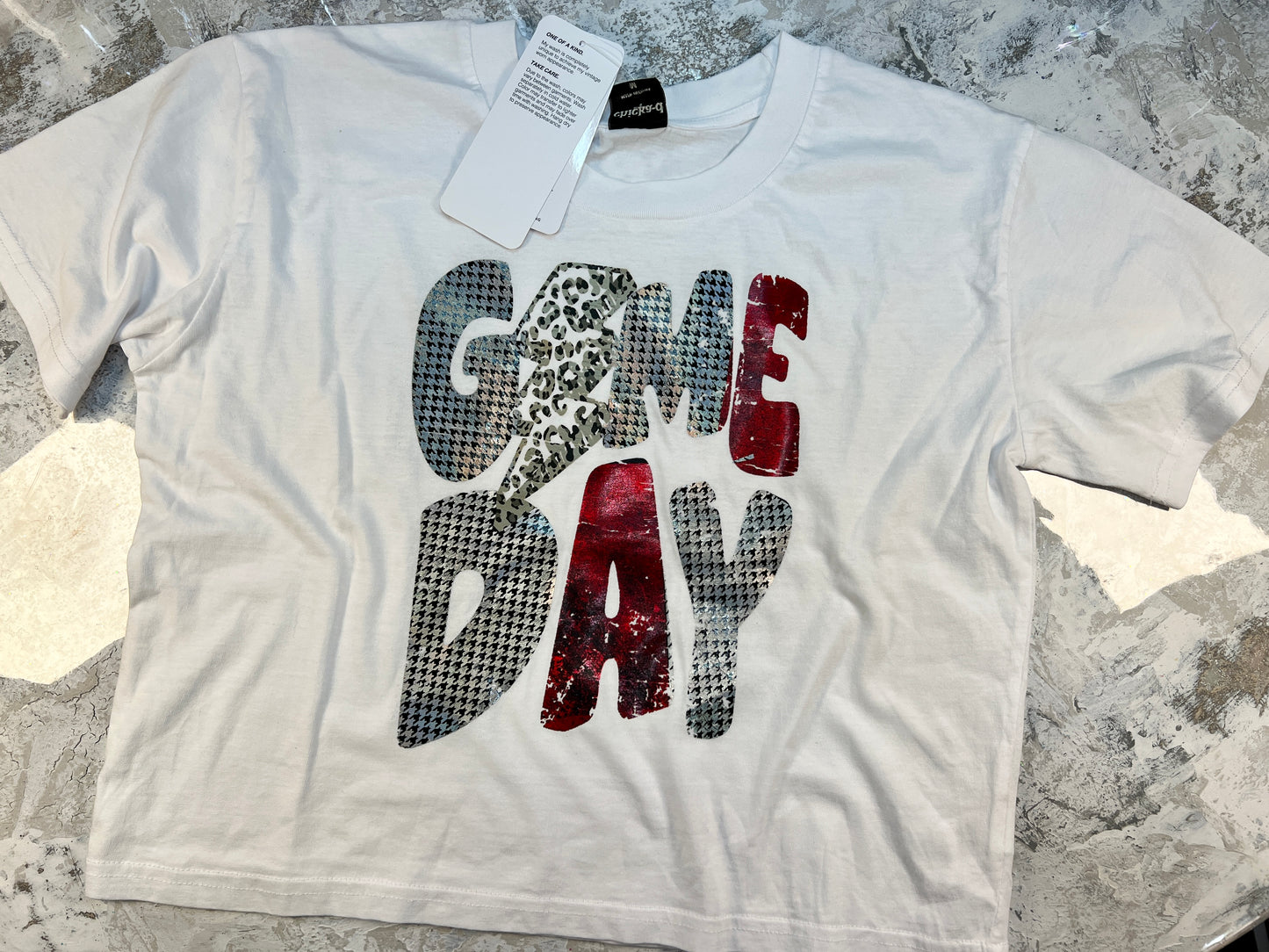 GameDay Cropped Crew Tee
